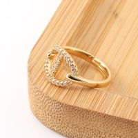 New Women's Hand Jewelry Geometric Pig Nose Creative Copper Tail Ring main image 3