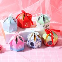 Tie Rope Candy Wedding Gift Box Jewelry Packaging Carton main image 2