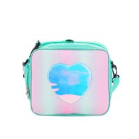 New Glitter Laser Rainbow Color Bento Girl Simple Shoulder Bag25*22cm sku image 2