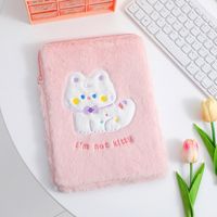 New Cat Cute Plush Tablet Bag Cartoon Soft Cute Inner Bag Protective Bag29*22 Cm sku image 2