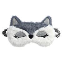 Nouveau Masque Pour Les Yeux De Sommeil Mignon En Forme De Renard De Dessin Animé En Peluche Pour Enfants sku image 2