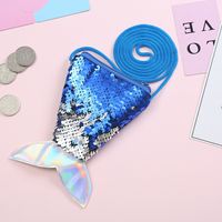 Sequin Coin Purse Lanyard Coin Children's Oblique Cross Small Bag 16*10cm sku image 7