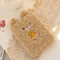 Bear 11 Inch Cute Girl Rabbit Clutch Plush Tablet Storage Liner Bag28*21cm sku image 2