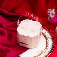 New Flower Pattern Creative Romantic Wedding Candy Gift Box 14*7*9cm sku image 3