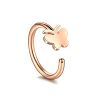 C-shaped Hypoallergenic Stainless Steel Fake Nose Ring Wholesale sku image 7