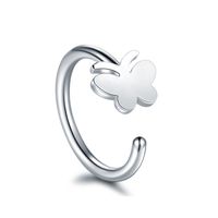 C-shaped Hypoallergenic Stainless Steel Fake Nose Ring Wholesale sku image 1