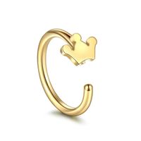 C-shaped Hypoallergenic Stainless Steel Fake Nose Ring Wholesale sku image 12