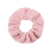 New Plain Color Fabric Hair Scrunchies Simple Printing Hair Ring Wholesale sku image 2