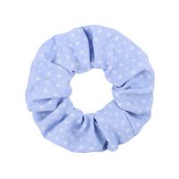 New Plain Color Fabric Hair Scrunchies Simple Printing Hair Ring Wholesale sku image 6