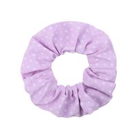 New Plain Color Fabric Hair Scrunchies Simple Printing Hair Ring Wholesale sku image 7