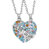 Fashion New Heart-shaped Stitching Pendant Necklace sku image 2