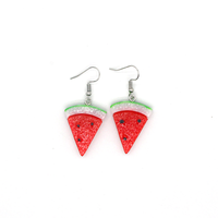 Fashion Simple Fruit Sweet Cute Watermelon Resin Ear Hook Jewelry Women sku image 1