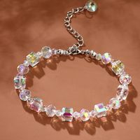 Spring And Summer Geometric Box Crystal Acrylic Bracelet sku image 1