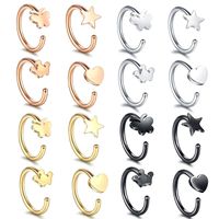 C-shaped Hypoallergenic Stainless Steel Fake Nose Ring Wholesale main image 1