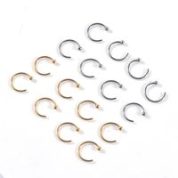 Stainless Steel C Type Nose Studs Body Piercing Jewelry main image 3