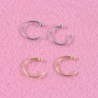 Stainless Steel C Type Nose Studs Body Piercing Jewelry main image 6