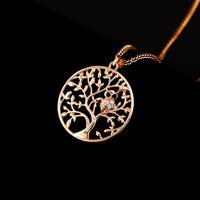 New Heart Letter Tree Stitching Pendant Mother‘s Day Necklace main image 6