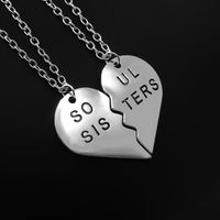 New Stitching Pendant Heart-shaped Necklace Wholesale main image 5