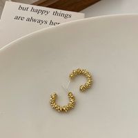 Simple Alloy Irregular C-shaped Small Earrings For Women main image 1