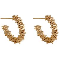 Simple Alloy Irregular C-shaped Small Earrings For Women main image 7