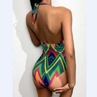 2022 New European And American Sexy Cross-border Swimsuit Tropical Print Swimsuit One Piece Swimsuit Backless Swimsuit 27 main image 3