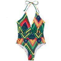 2022 New European And American Sexy Cross-border Swimsuit Tropical Print Swimsuit One Piece Swimsuit Backless Swimsuit 27 main image 6