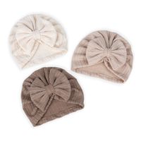 Children's Headwear Wholesale Solid Color Wheat Ear Pattern Bow Hat main image 4