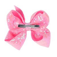 Children's Jewelry 5-inch Sequin Bow Hairpin Solid Color Girl Sequin Hairpin main image 6