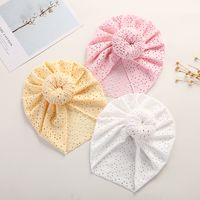 Cute Lace Hole Donut Baby Solid Color Cap Children's Headwear main image 3