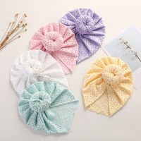 Cute Lace Hole Donut Baby Solid Color Cap Children's Headwear main image 4