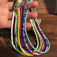 New Choker Fashion Bohemian Short Hand-beaded Colorful Beads Necklace main image 5