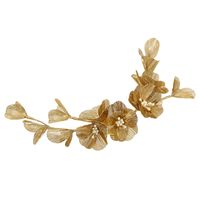 Bridal Headwear Korean Style New Golden Flower Handmade Headband main image 4