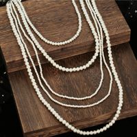 Retro Multi-layered Pearl Necklace Bridal Wedding Jewelry main image 4