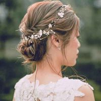 Handgemachte Muschel Perle Blume Geflochtenes Haarband Braut Hochzeit Kopfbedeckung main image 3