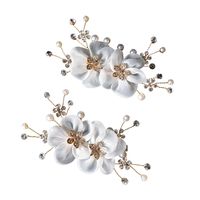 Brauthochzeitsschuhe Handgemachte Perle Dekoration Perle Blume Schuhschnalle main image 6