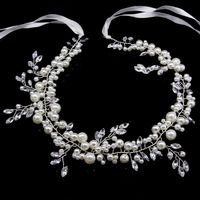 New Style Pearl Handmade Pearl Glass Headdress Wedding Hair Accessories main image 4