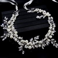 New Style Pearl Handmade Pearl Glass Headdress Wedding Hair Accessories main image 5