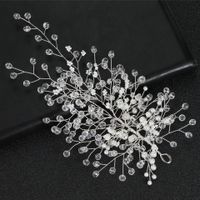 Bridal Headwear Pearl Crystal Handmade Chain Hair Accessories main image 1