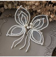Fashion Handmade Silk Yarn Butterfly Hairpin Bride Hair Accessories 2 Set main image 3