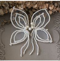 Fashion Handmade Silk Yarn Butterfly Hairpin Bride Hair Accessories 2 Set main image 4