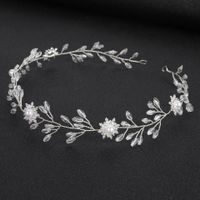 Leaf Branches Crystal Headband Wedding Dress Accessories main image 1