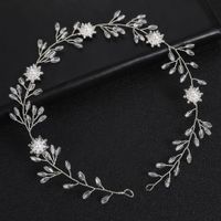 Leaf Branches Crystal Headband Wedding Dress Accessories main image 5