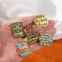Fashion English Letters Short Sentence Series Alloy Brooch main image 3
