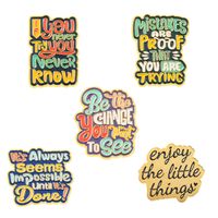 Fashion English Letters Short Sentence Series Alloy Brooch main image 6