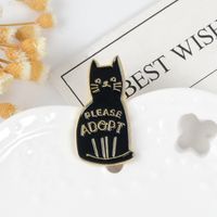Fashion Creative New Black Cat Ghost Alloy Brooch main image 3