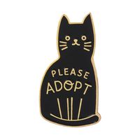 Fashion Creative New Black Cat Ghost Alloy Brooch main image 6