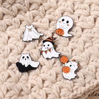 Fashion Dripping Paint Halloween Pumpkin Ghost Alloy Brooch main image 1