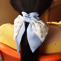 Fashion Printing Ribbon Bow Knot Hair Scrunchies main image 1