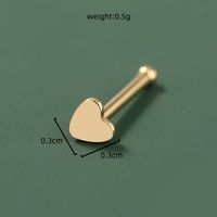 Fashion Women's Smooth Heart-shaped Stainless Steel Nose Ring Wholesale main image 5