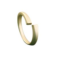Einfache Mode Glänzend Kupfer Ring Paar Nachahmung Gold Zubehör Großhandel main image 6